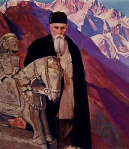 Nicholas Roerich with Guga Chohan, with permission of the Roerich Museum in NYC